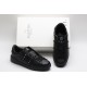 Valentino Garavani Low-Top Paneled Buffed Calfskin Sneaker Black