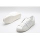 Valentino Garavani Low-Top Paneled Buffed Calfskin Sneaker White