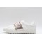 Valentino Garavani Low-Top Paneled Buffed Calfskin Sneaker White Metallic Copper