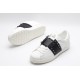 Valentino Garavani Low-Top Paneled Buffed Calfskin Sneaker White Black