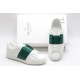 Valentino Garavani Low-Top Paneled Buffed Calfskin Sneaker White Green