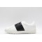 Valentino Garavani Low-Top Buffed Calfskin Open Sneaker White Black