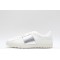 Valentino Garavani Low-Top Buffed Calfskin Open Sneaker White Silver