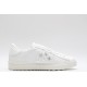 Valentino Garavani Low-Top Buffed Calfskin Open Sneaker White Star