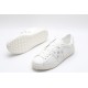 Valentino Garavani Low-Top Buffed Calfskin Open Sneaker White Star