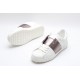 Valentino Garavani Low-Top Buffed Calfskin Open Sneaker White Copper