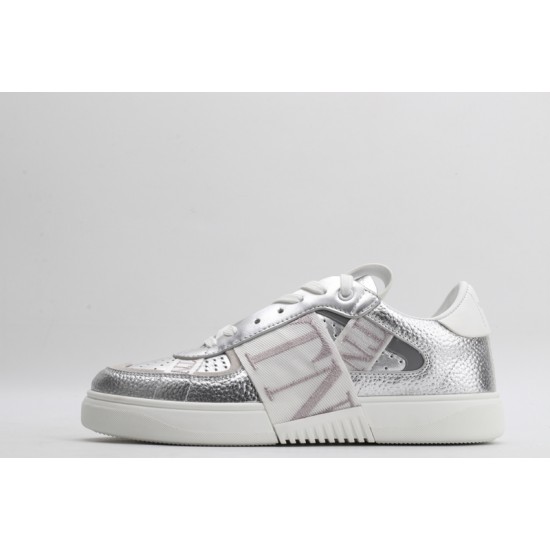 Valentino Garavani VL7N Sneaker Low Top Metallic Silver