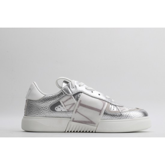 Valentino Garavani VL7N Sneaker Low Top Metallic Silver