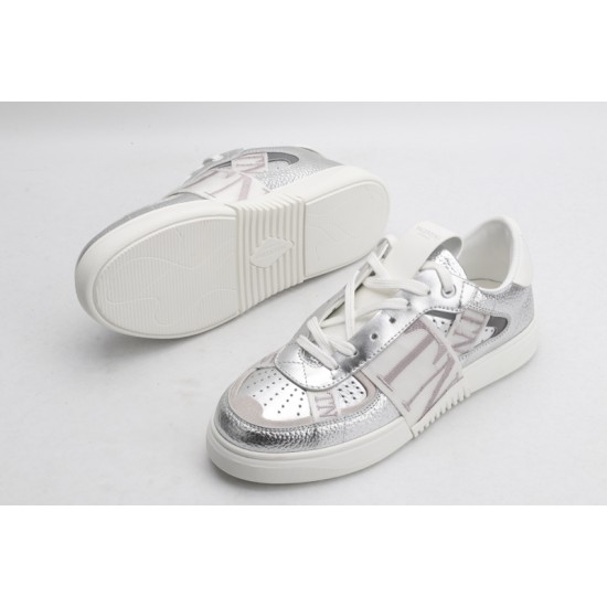 Valentino Garavani VL7N Sneaker Low Top Metallic Silver