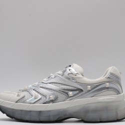 Valentino Garavani  MS-2960 Sneakers Low-top Paneled Mesh Silver Alluminio