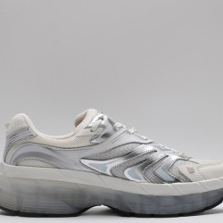 Valentino Garavani  MS-2960 Sneakers Low-top Paneled Mesh Silver Alluminio