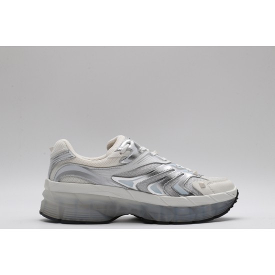 Valentino Garavani  MS-2960 Sneakers Low-top Paneled Mesh Silver Alluminio