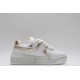 Valentino Garavani Nappa Leather Sneakers White Gold One Stud X