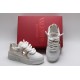 Valentino Garavani Nappa Leather Sneakers White Gold One Stud X