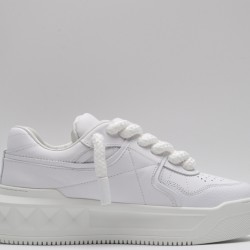 Valentino Garavani Nappa Leather Sneakers White One Stud X