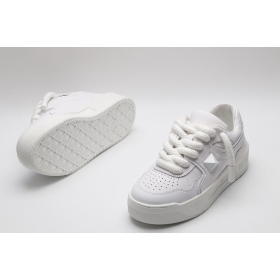 Valentino Garavani Nappa Leather Sneakers White One Stud X