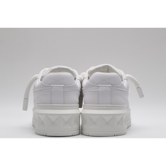 Valentino Garavani Nappa Leather Sneakers White One Stud X