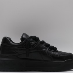 Valentino Garavani Nappa Leather Sneakers Black One Stud X