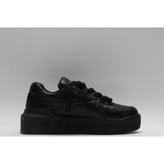 Valentino Garavani Nappa Leather Sneakers Black One Stud X