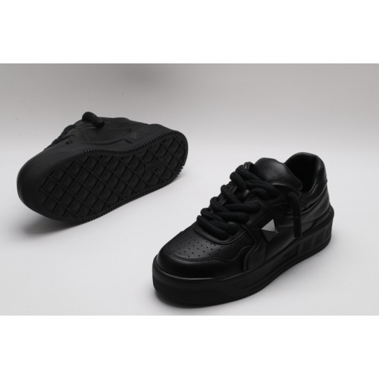 Valentino Garavani Nappa Leather Sneakers Black One Stud X