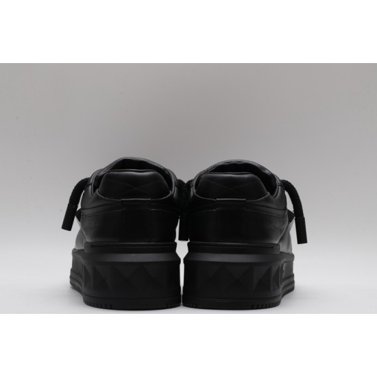 Valentino Garavani Nappa Leather Sneakers Black One Stud X