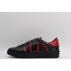 Valentino Garavani  Open 'VLTN' Sneakers Black Red