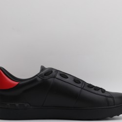 Valentino Garavani  Open 'VLTN' Sneakers Black Red