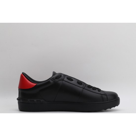 Valentino Garavani  Open 'VLTN' Sneakers Black Red