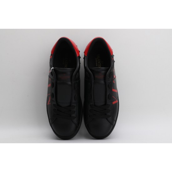 Valentino Garavani  Open 'VLTN' Sneakers Black Red