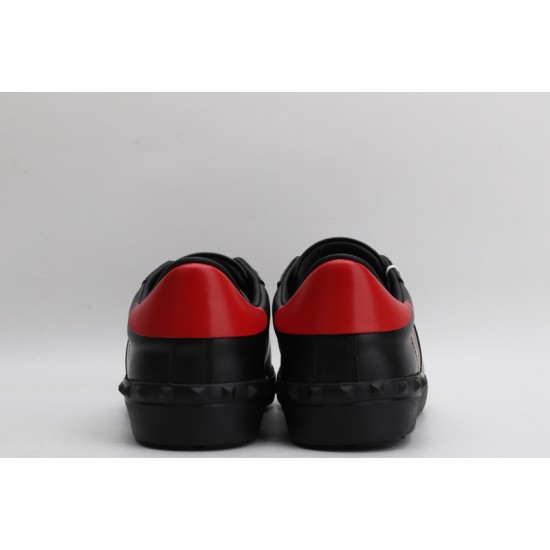 Valentino Garavani  Open 'VLTN' Sneakers Black Red