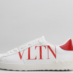 Valentino Garavani  Open 'VLTN' Sneakers White Red