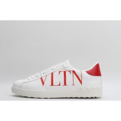 Valentino Garavani  Open 'VLTN' Sneakers White Red