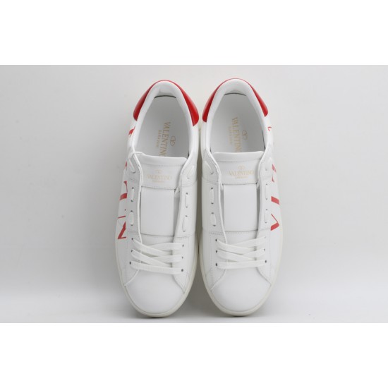 Valentino Garavani  Open 'VLTN' Sneakers White Red