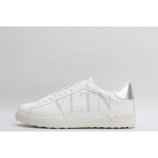 Valentino Garavani  Open 'VLTN' Sneakers White Silver