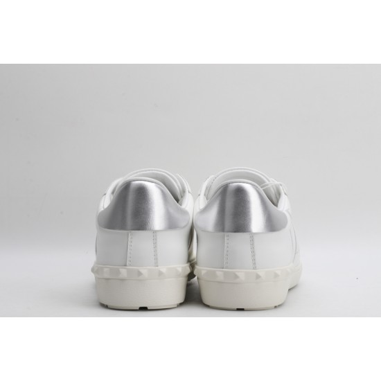 Valentino Garavani  Open 'VLTN' Sneakers White Silver