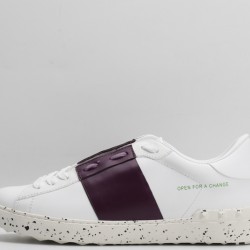 Valentino Garavani  Open For A Change Sneakers White Burgundy