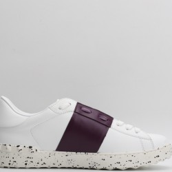 Valentino Garavani  Open For A Change Sneakers White Burgundy