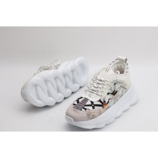 Versace Chain Reaction White Cool Grey