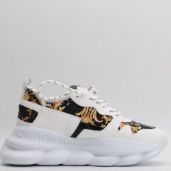 Versace Chain Reaction White Black Gold