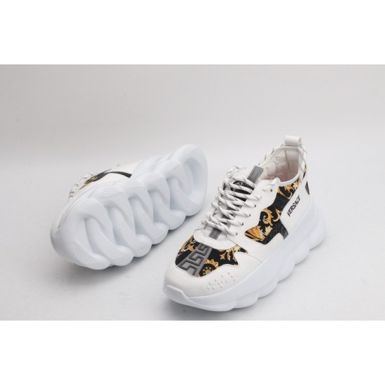 Versace Chain Reaction White Black Gold