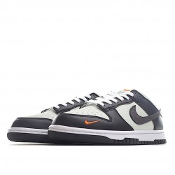 Nike Dunk Low 'Black Total Orange Mini Swoosh' FN7808-001