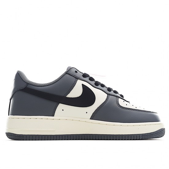 Nike Air Force 1 07 Low Dark Smoke Grey White Black DD7798-216