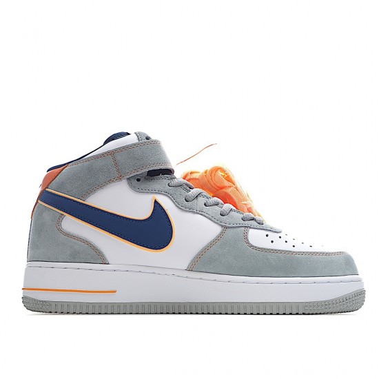 Nike Air Force 1 Mid White Cool Grey Blue CQ5059-203