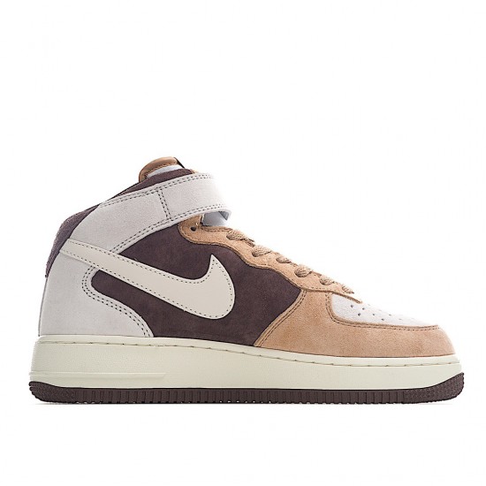 Nike Air Force 1 Mid White Brown Chocolate AL6896-556