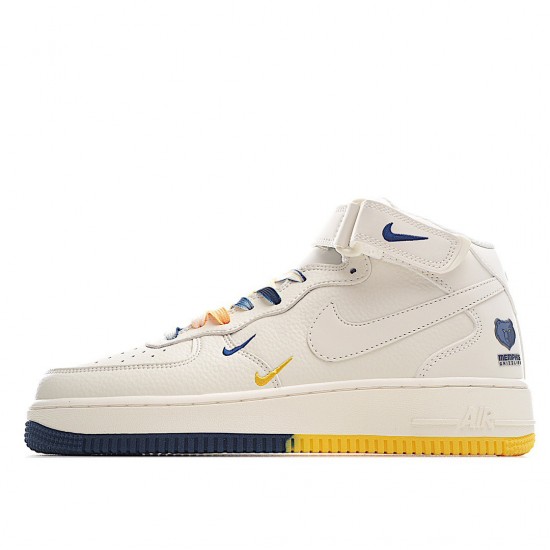 Nike Air Force 1 '07 White Midnight Navy Yellow ML5369-215