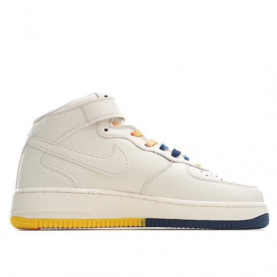 Nike Air Force 1 '07 White Midnight Navy Yellow ML5369-215