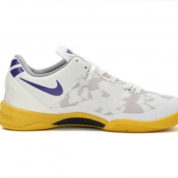 Nike Kobe 8 White/Purple-Yellow 555035-101