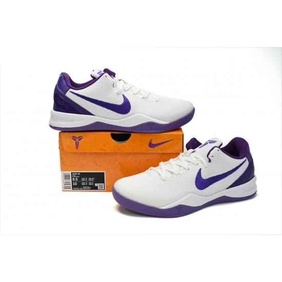 Nike Kobe 8 White Purple FQ3549-100