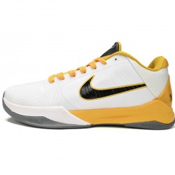 Nike Zoom Kobe 5 'White Black Del Sol Metallic Silver' 386430-104