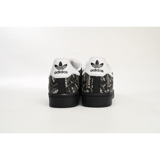 Adidas Superstar 'All Over Print - Black' FV2820